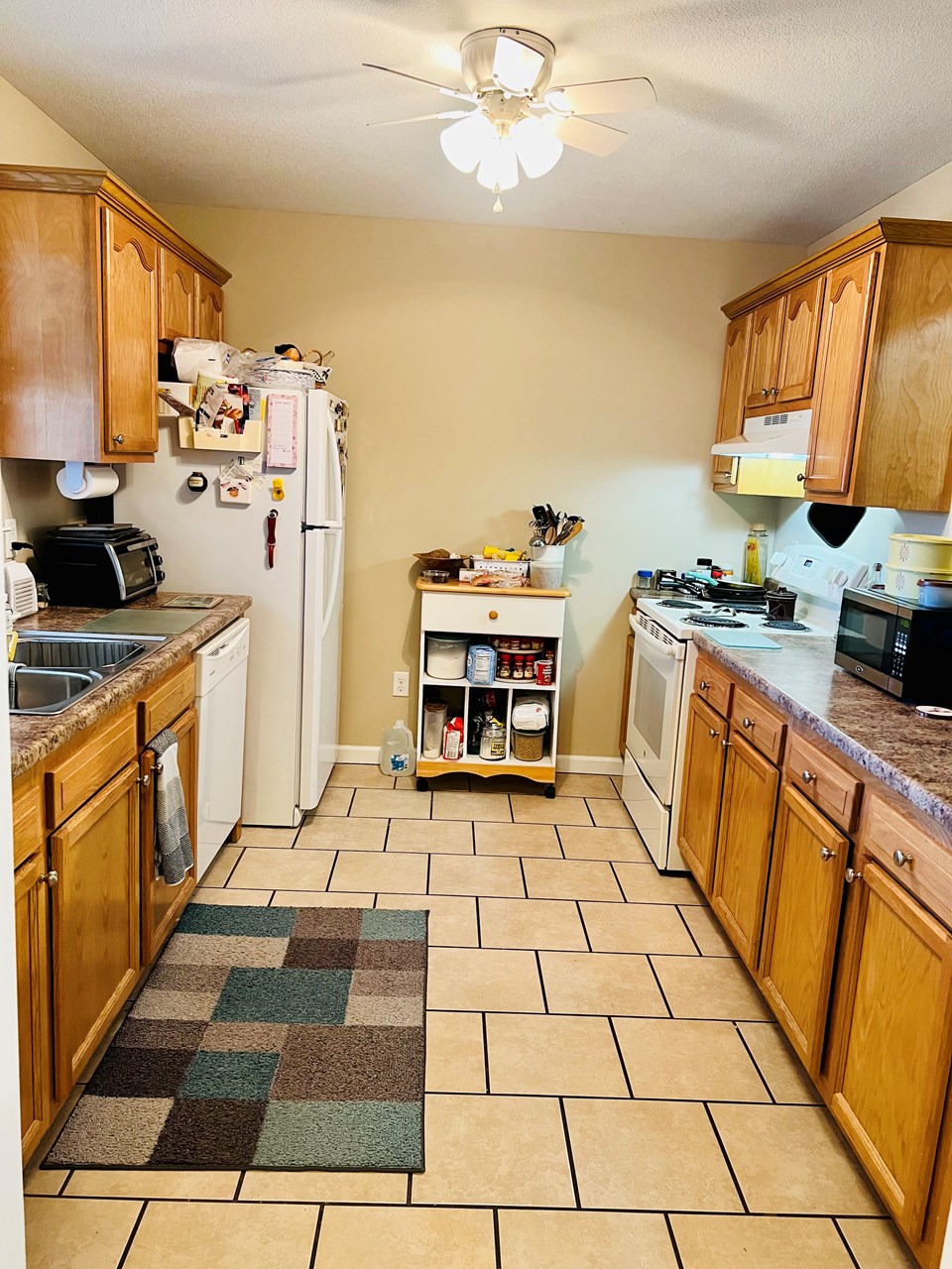 kitchen with tile floor