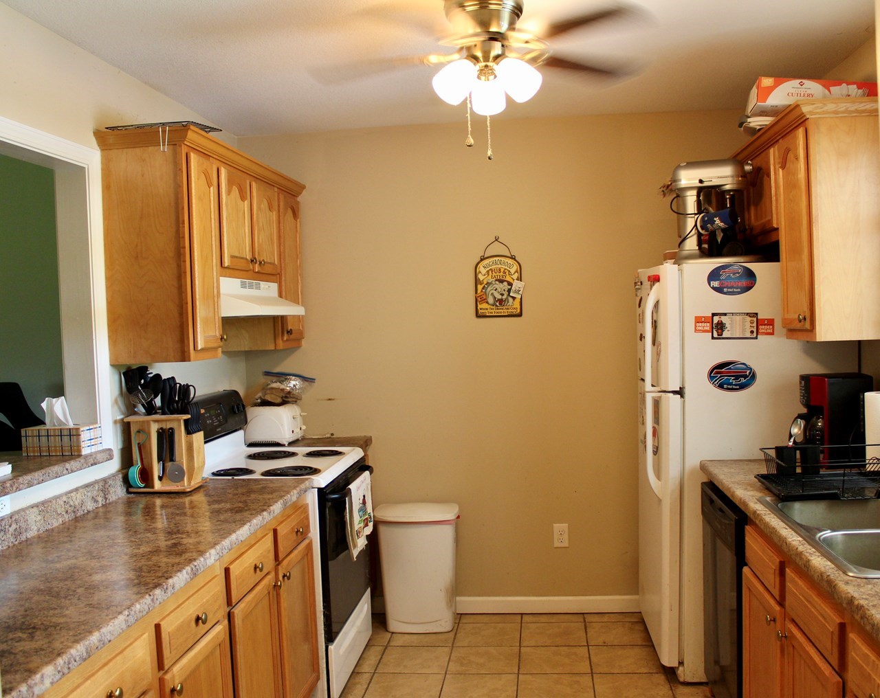 kitchen with tile floor